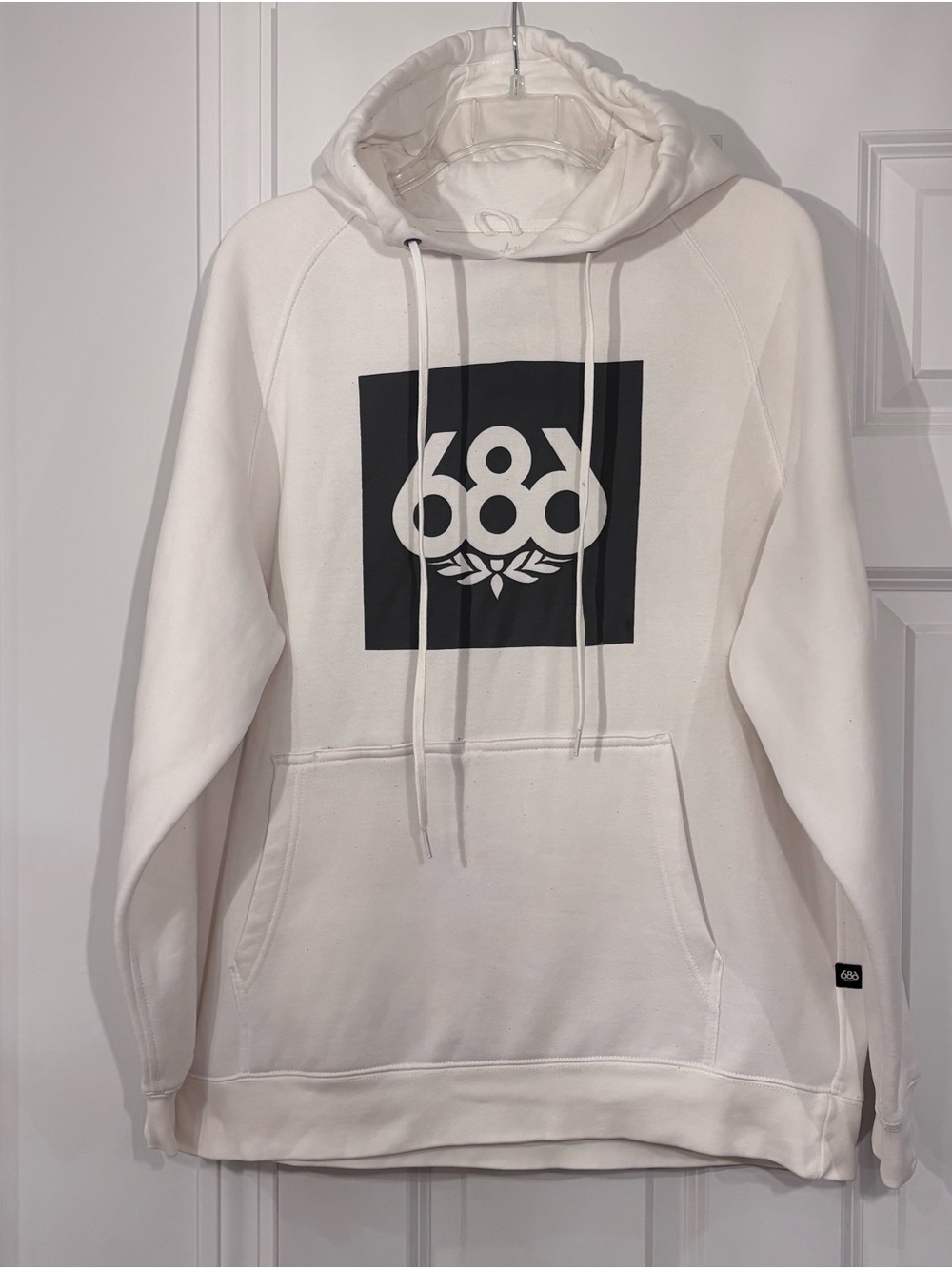 686 White Hoodie - Size S